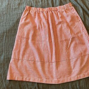 J crew midi linen blend skirt